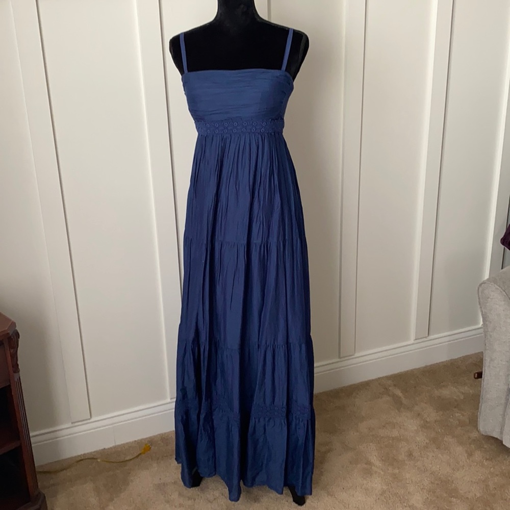 Jessica Simpson navy tiered Maxi